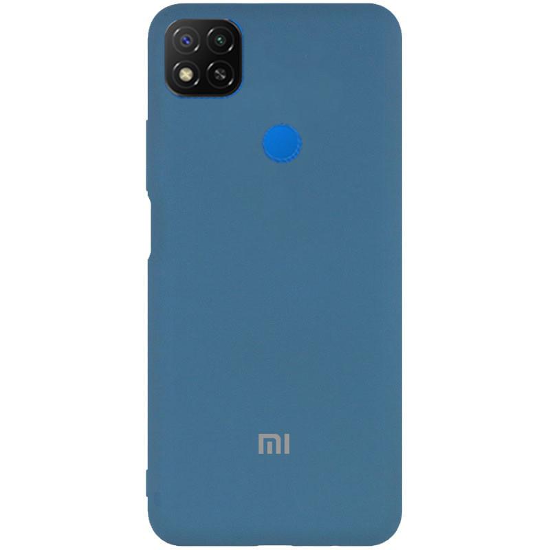 Чохол Silicone case Premium для Xiaomi Redmi 9C Azure (10) синій