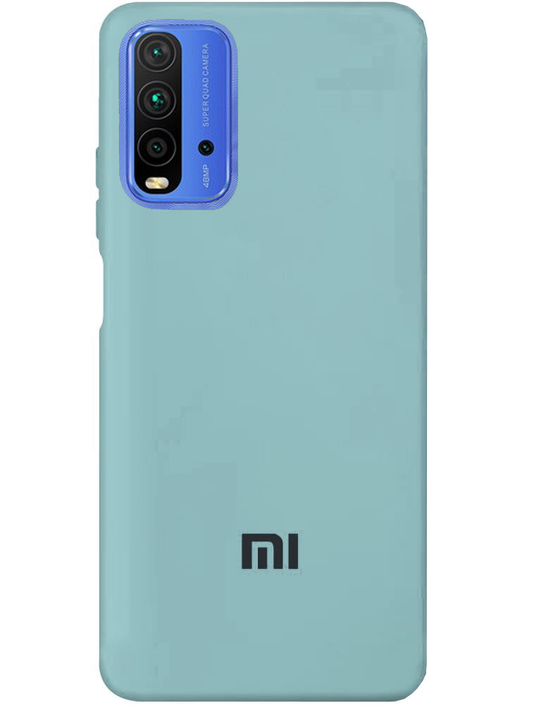 Чохол Silicone case Premium для Xiaomi Redmi 9T Sea Blue (02) бірюза