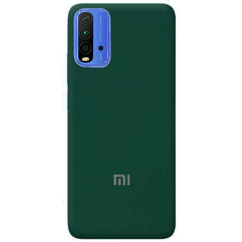 Чохол Silicone case Premium для Xiaomi Redmi 9T Forest Green (22) темно-зелений