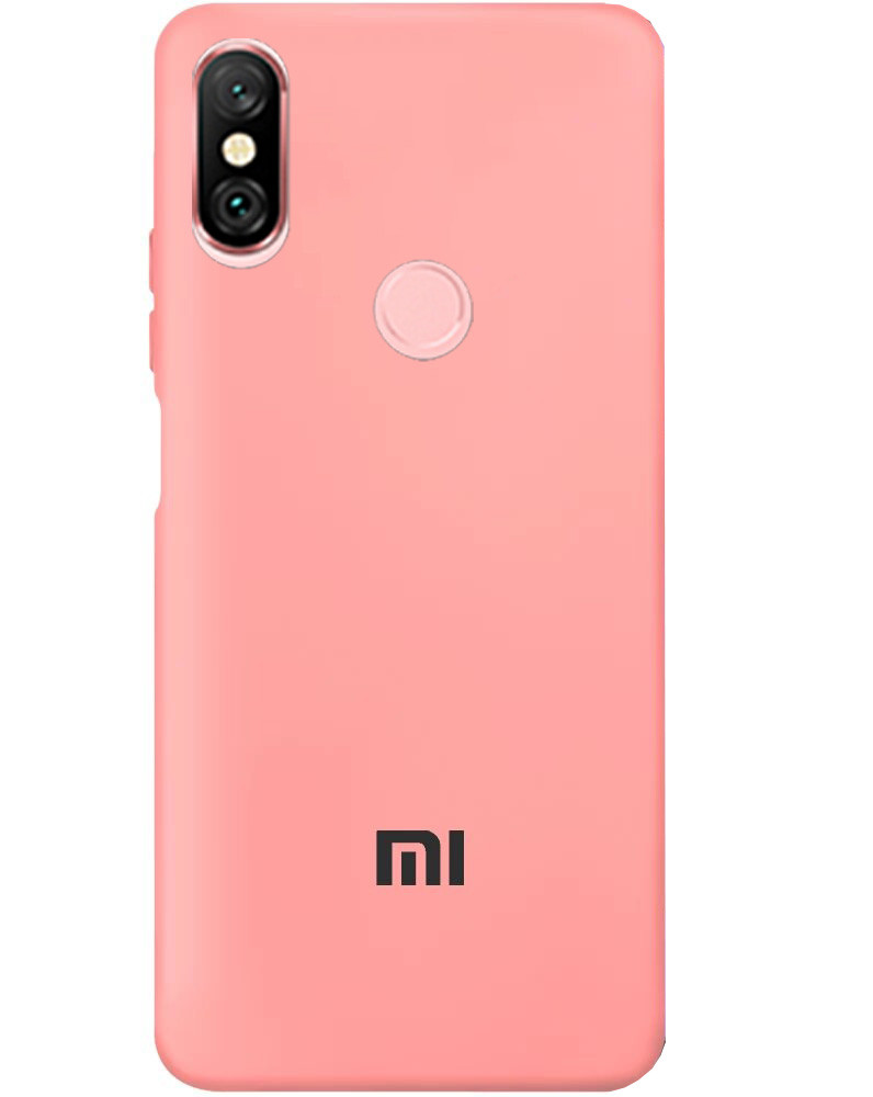 Чохол Silicone case Premium для Xiaomi Redmi Note 6 Pro Light Pink (04) рожевий