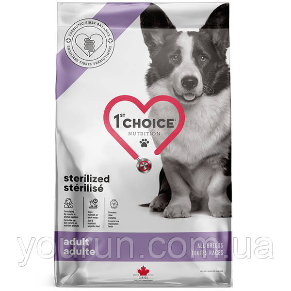 1st Choice (Фест Чойс) Adult Sterilized - Сухий дієтичний корм для стерилізованих собак (курка) 3.2кг