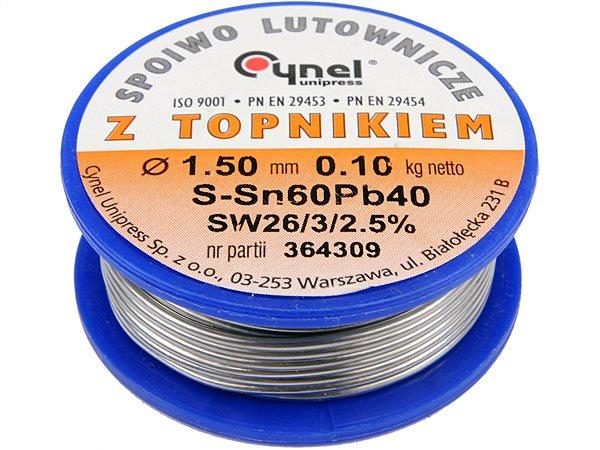 Припій Sn60Pb40 з Флюсом d=1.5 мм/(100 гр) CYNEL 76814