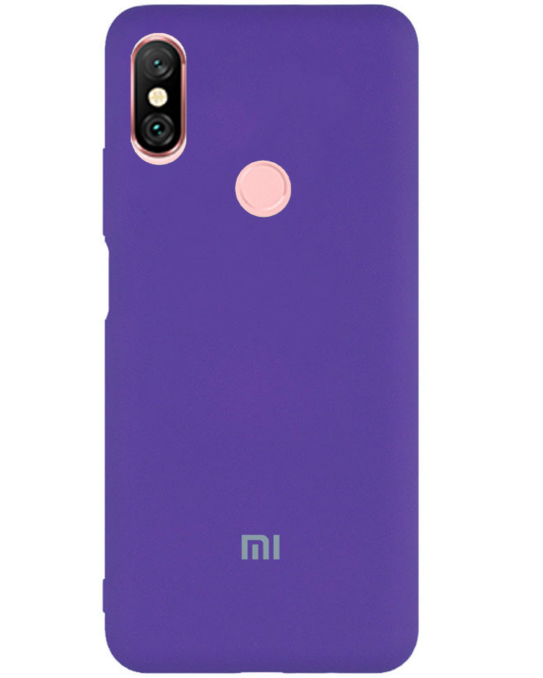 Чохол Silicone case Premium для Xiaomi Redmi Note 6 Pro Ultraviolet (07) фіолетовий