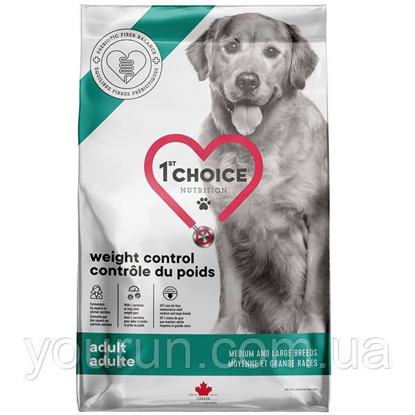 1st Choice (Фест Чойс) Adult Weight Control - Сухий дієтичний корм для собак середніх та великих порід 10кг