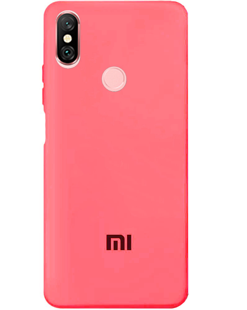 Чохол Silicone case Premium для Xiaomi Redmi Note 6 Pro Coral (12) кораловий