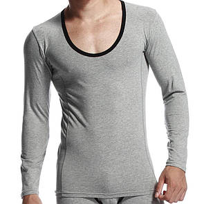 Чоловіча натільна термокофта Seobean сіре термо під светр або сорочку