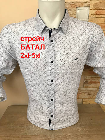Батальна стрейчева сорочка Black Stone з принтом, фото 1