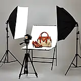 Набір студійного світла для предметної зйомки Prolighting (2 софтбокси 50x70 + стіл), фото 2
