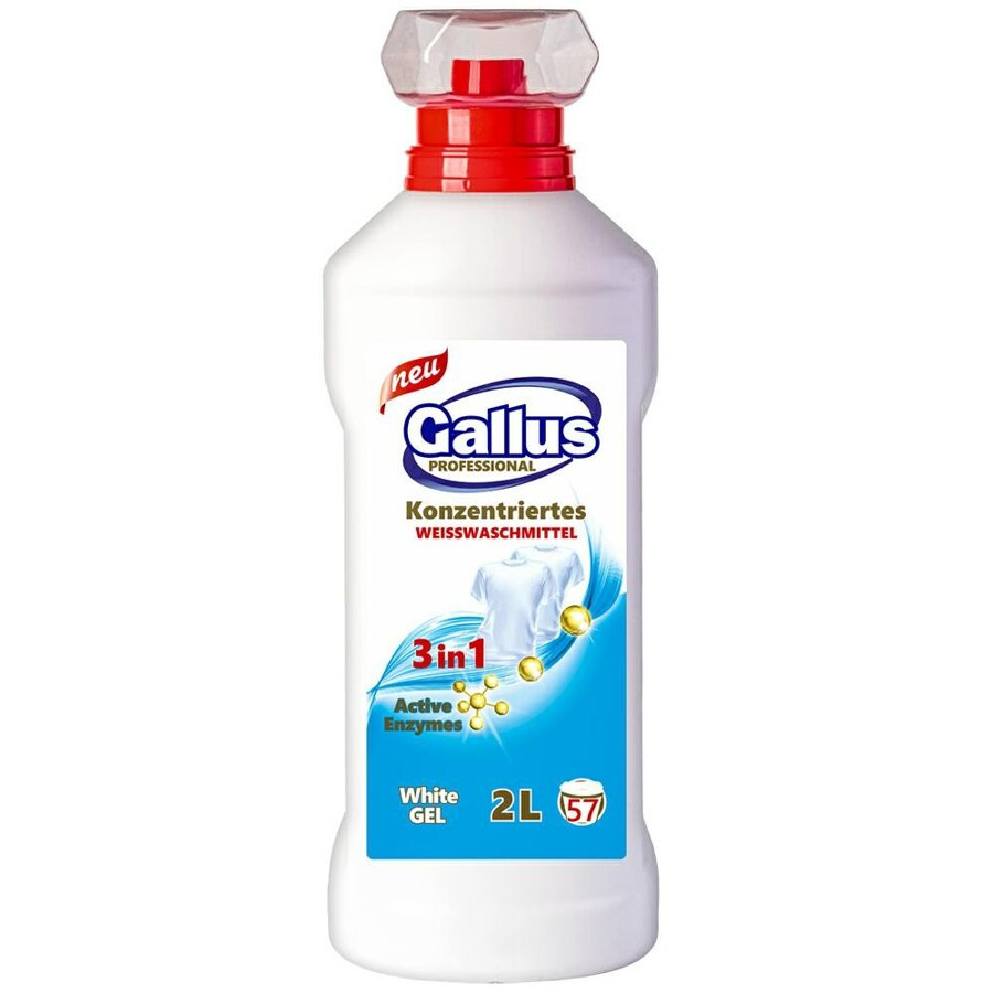 Гель-концентрат для прання білих тканин 3в1 Gallus White 2 л