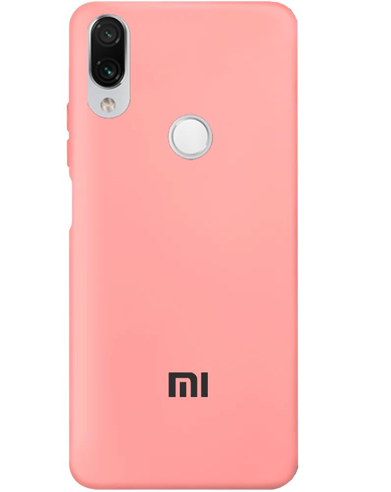 Чохол Silicone case Premium для Xiaomi Redmi Note 7 Light Pink (04) рожевий