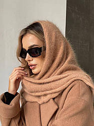 Косинка трикутна жіноча тепла з ангори різні кольори Shdi201