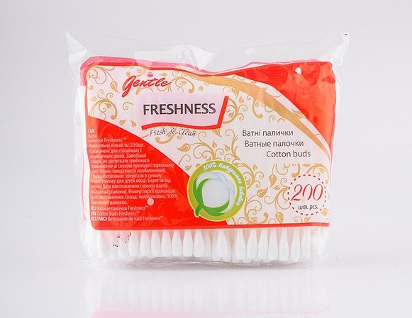Косметичні ватні палочки Freshness 200 шт (3800023411824)