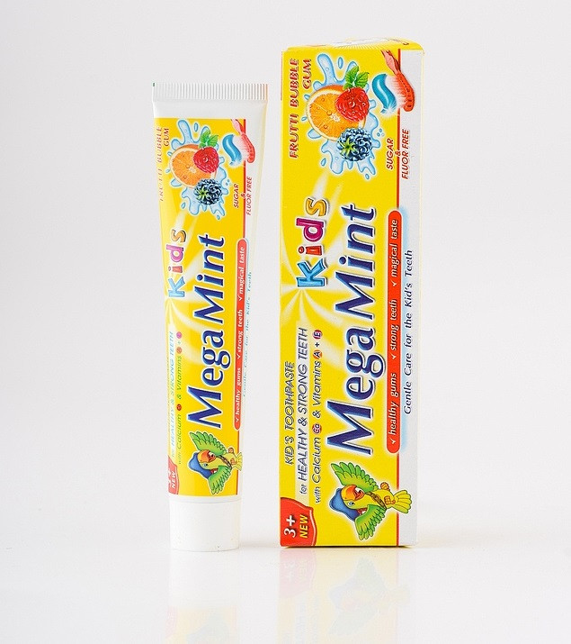 Mega Mint Kids Дитяча зубна паста Frutti Bubble Gum (3800023406424)