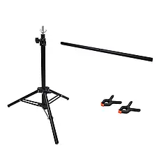 Комплект тримач фону + бежевий ПВХ Фон 70×140 см Profi-light, фото 5