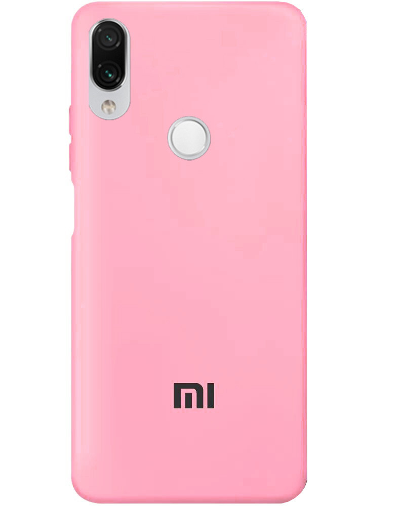Чохол Silicone case Premium для Xiaomi Redmi Note 7 Light Pink (17) рожевий
