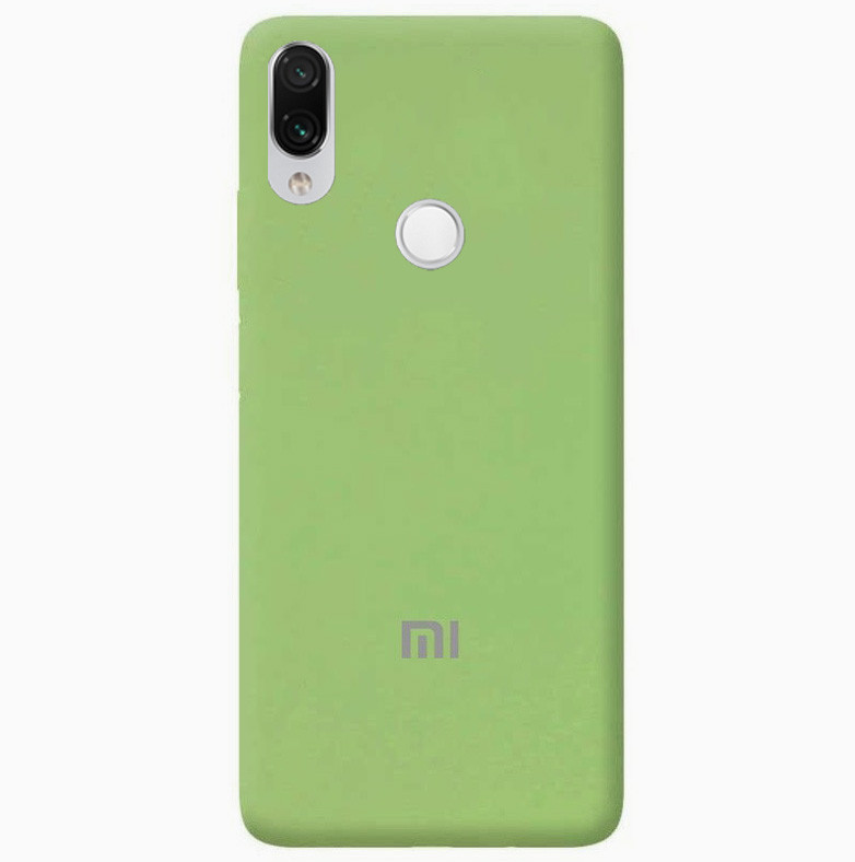 Чохол Silicone case Premium для Xiaomi Redmi Note 7 Mint (19) м'ятний