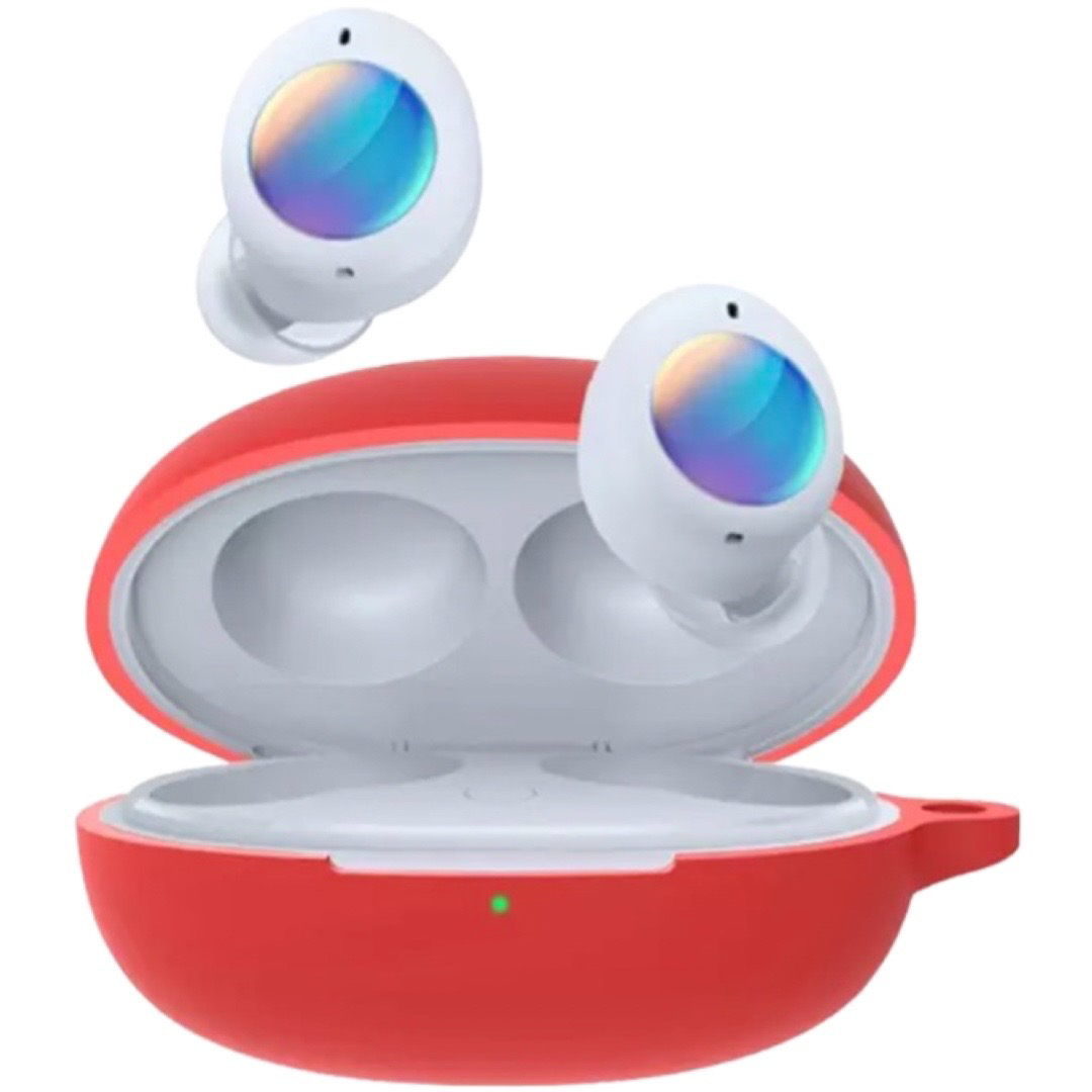 Силиконовый чехол с карабином на Realme Buds Air 2 Neo (реалми бадс 2 ...