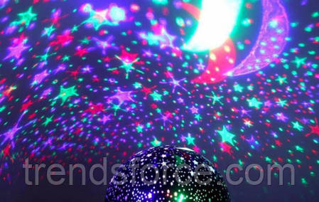 Нічник проєктор зоряне небо New Ufo Star Master Dream, що обертається Рожевий 199725, фото 3