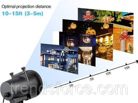 Проєктор лазерний Star Shower Projection Outdoor Light YU-120 199724, фото 3