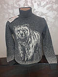 Молодіжний стильний светр з ведмедем розмір M,L,XL,XXL, фото 8