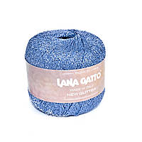 Пряжа люрекс Lana Gatto New Glitter 8590 Ярко-голубой