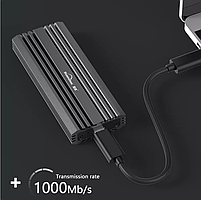 Зовнішня кишеня для M2 SSD NVMe (PCIe) і NGFF (Sata) USB 3.1 Type-C Blueendless 2807SN Original, фото 3