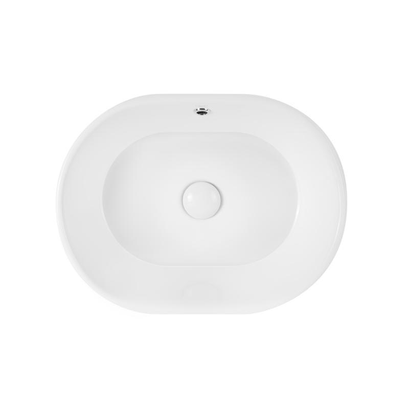 Раковина-чаша Qtap Robin 505х385х190 White з донним клапаном QT1311A025W
