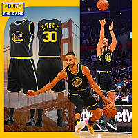 Подростковая черная Баскетбольная Форма Карри 30 Голден Стейт Curry Golden State Warriors