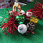 Прикраса на подарунок новорічний замість бантика подарункового із новорічних іграшок ручна робота 1 шт, фото 4
