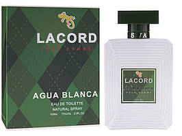 Чоловіча туалетна вода Lacord Agua Blanca  100ml. Lotus Valley.