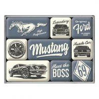 Магниты Ford Mustang Boss (набор 9 шт.) Nostalgic-Art 83124