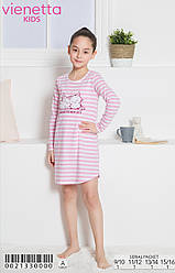 Туніка з довгим рукавом для дівчинки, бавовна, VS