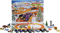 Набір Hot Wheels Адвент Календар 8 Машинок 16 Різдвяних аксесуарів (GTD78)