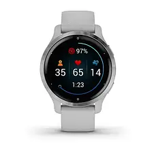 Смарт-годинник Garmin Venu 2S Silver Stainless Steel Bezel with Mist Gray Case and Silicone Band, фото 3
