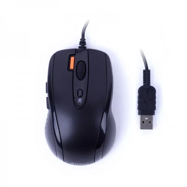 Мишка USB ергономічна A4Tech N-70FX-1 Black