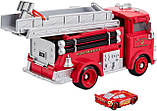 Пожарная машина и машинка Тачки Молния Маквин меняет цвет Color Change Lightning, Mattel, фото 6