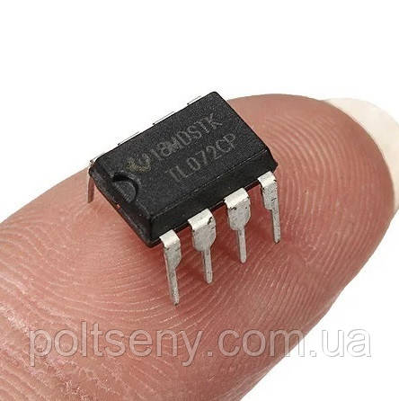 Операционный Усилитель TL072CP DIP8 2-х канальный малошумящий, цена 5 ...