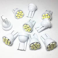 LED Лампа T10 W5W 8 SMD Светодиодная