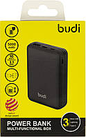 УМБ Budi Power Bank Multi Functional Box 5000mAh 10W 2.1A black з безпров. зарядк №PB515PB