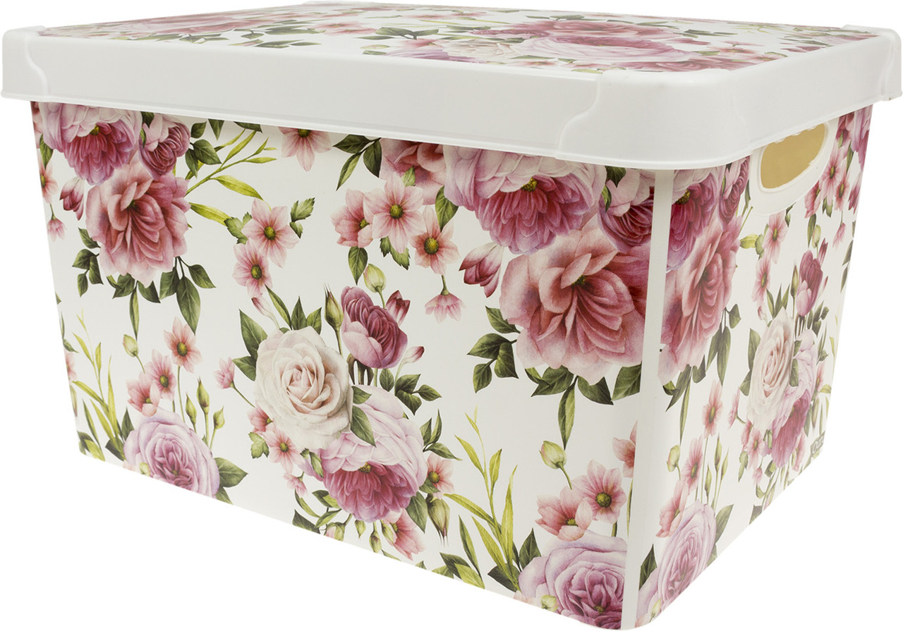 Коробка-бокс "Qutu Style Box" Rose Pink з кришкою 22л №93065