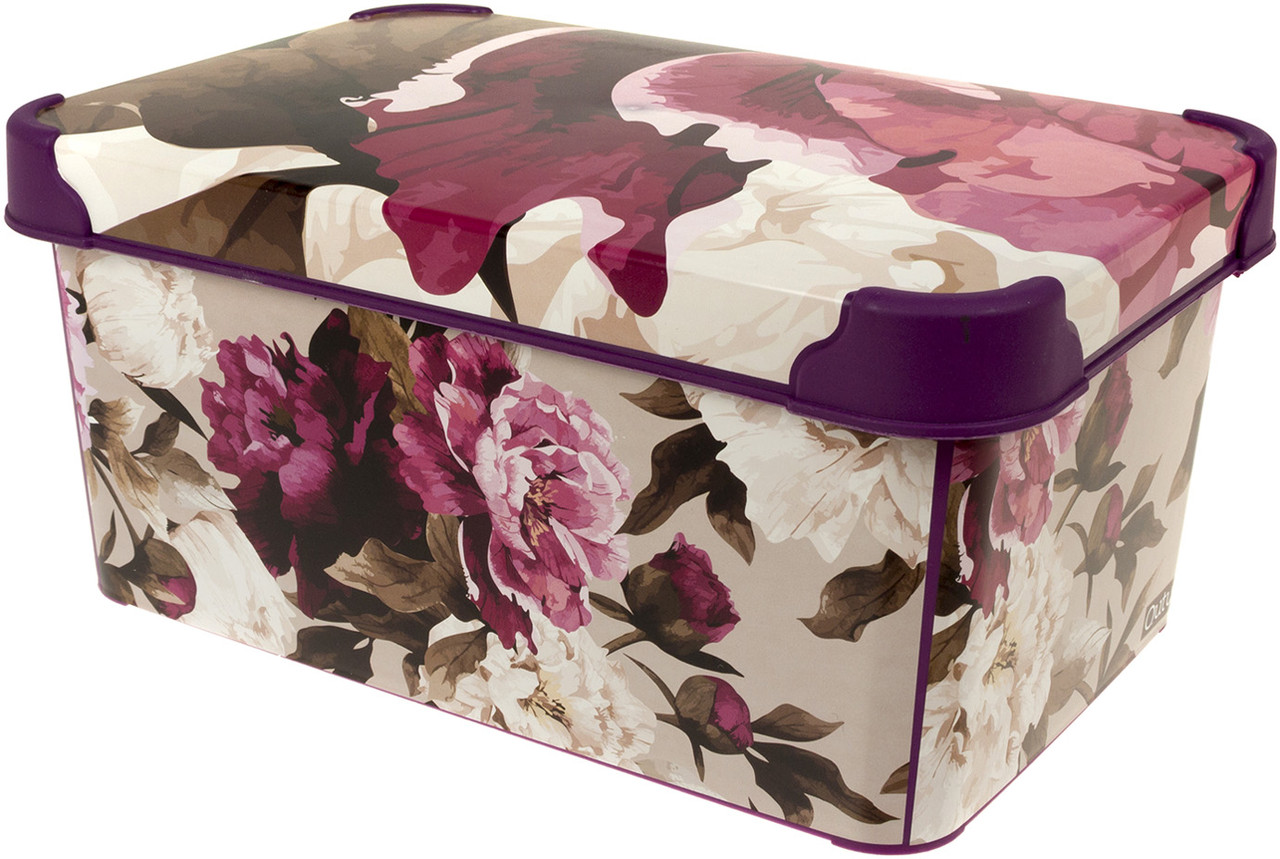 Коробка-бокс пласт. "Qutu Style Box" Rosy з кришкою 5л №92709