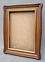 Кіот для ікони фігурний з внутрішньою дерев'яною рамою і штапиком під золото, фото 4