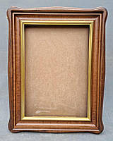 Кіот для ікони фігурний з внутрішньою дерев'яною рамою і штапиком під золото, фото 3