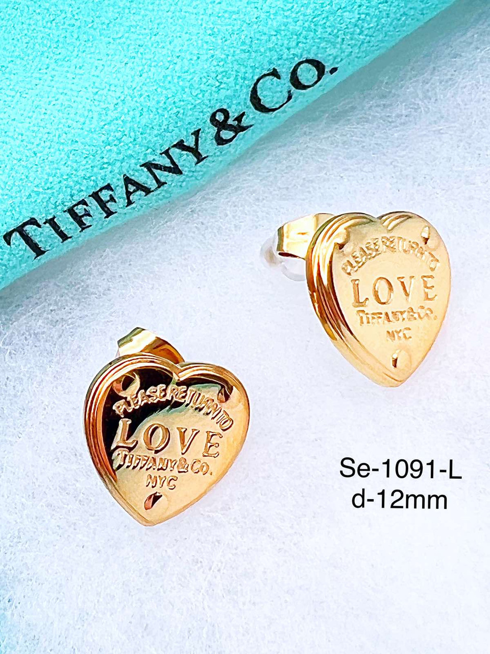 Сережки Stainlees Steel преміум (14-К)