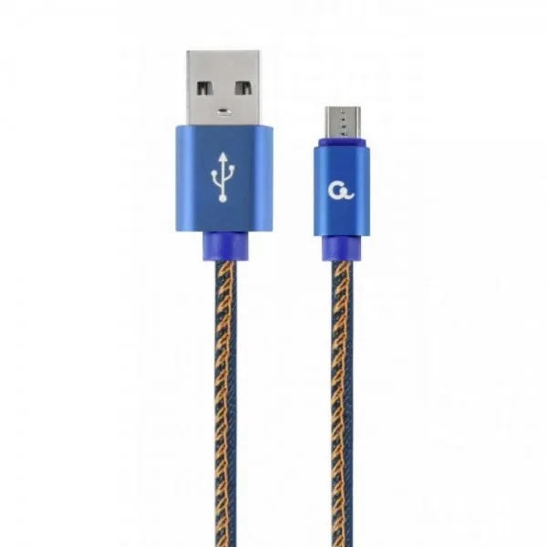 Дата-кабель Cablexpert Premium CC-USB2J-AMMBM-1M-BL 1m USB(тато) - microUSB(тато) Blue