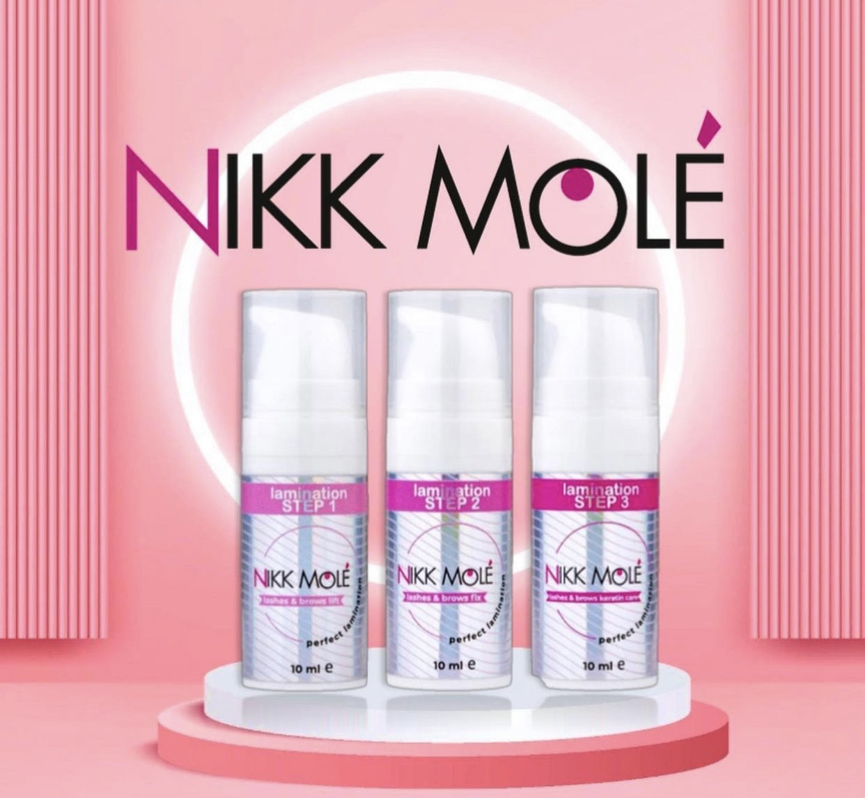 Склади для ламінування вій і брів "NIKK MOLE"