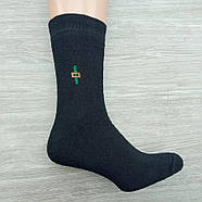 Шкарпетки чоловічі високі зимові з махрою р.39-42 чорні Житомир ГС 30033554, фото 4