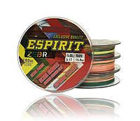 Шнур BratFishing ESPIRIT ZEBRA (мультицвет, плетение 8 нитей) 100 м /от 0.06 до 0,60 мм