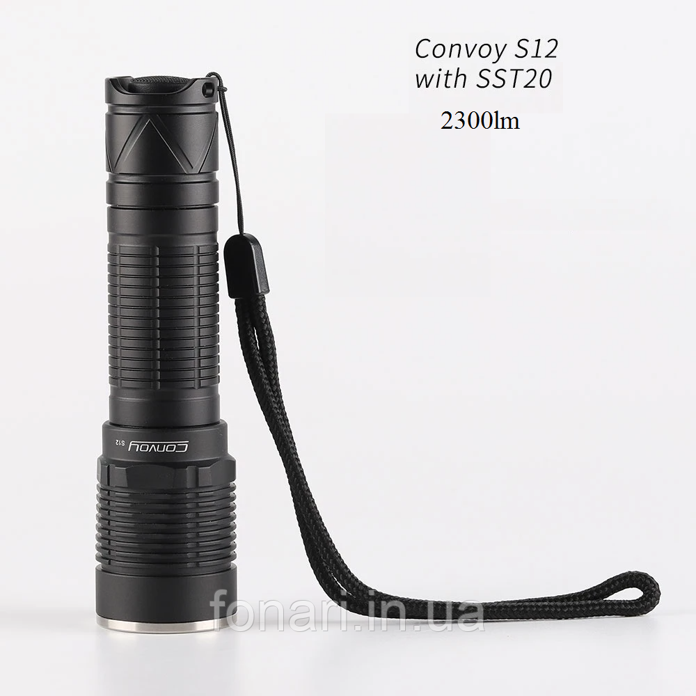 Ліхтар Convoy S12 3xLuminus SST20, 1x21700, 2300 люмен