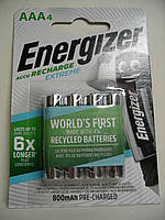 Аккумуляторы Energizer Recharge Extreme AAA 800 mAh, LSD Ni-MH цена за 4 штуки в блистере